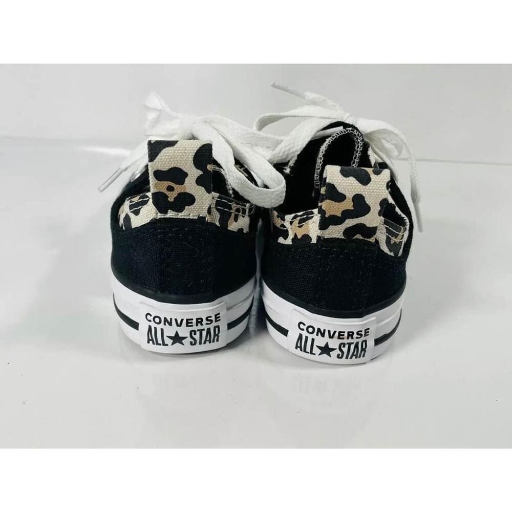 Converse Girl's CTAS Double Upper OX Black/Driftwood Sneakers-Sz 11 NWB 667211F - Picture 5 of 6
